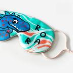Kids Mulberry Silk Blackout Sleep Mask for Tired Eyes with Soft Ear Loops