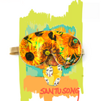 Golden Sunflower Silk Sleep Mask