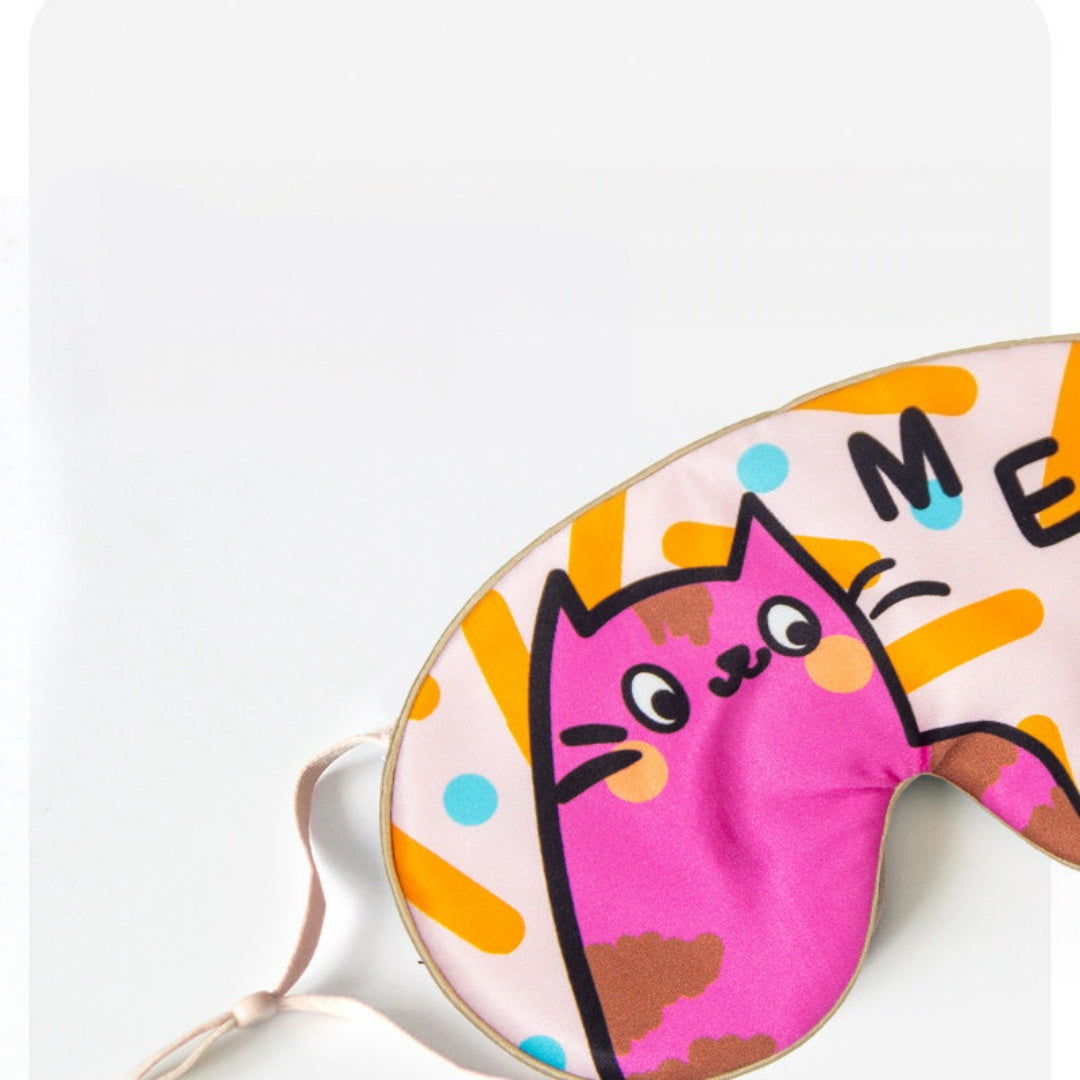 Kids Mulberry Silk Blackout Sleep Mask with Ear-Friendly Straps