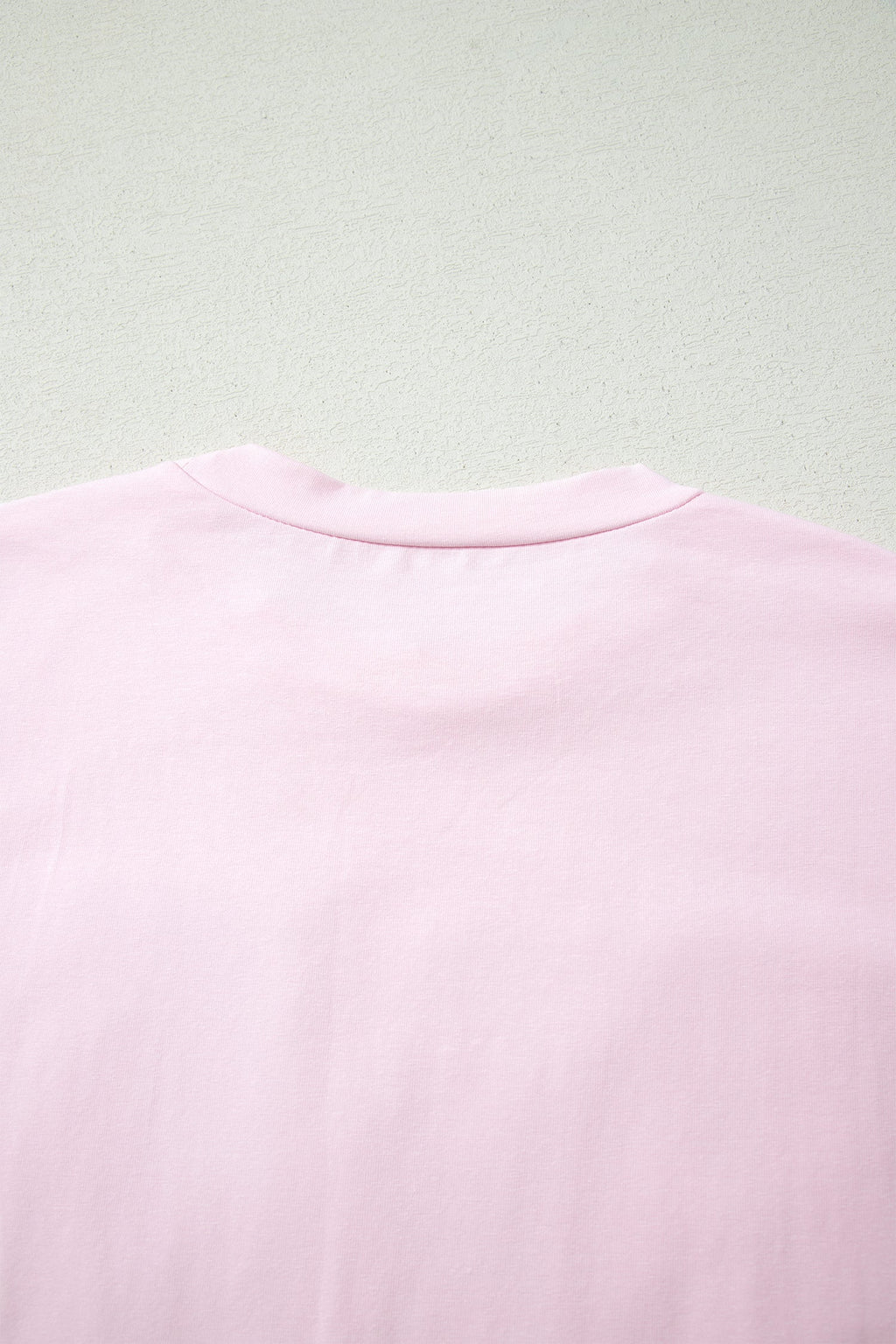 Pink PRAY Sequin Leopard Multiple Patched Graphic Tee