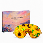 Golden Sunflower Silk Sleep Mask