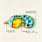 Kids Mulberry Silk Blackout Sleep Mask with Soft Ear Loops