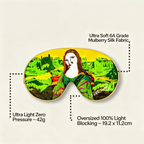 Mona Lisa Inspired Mulberry Silk Sleep Mask