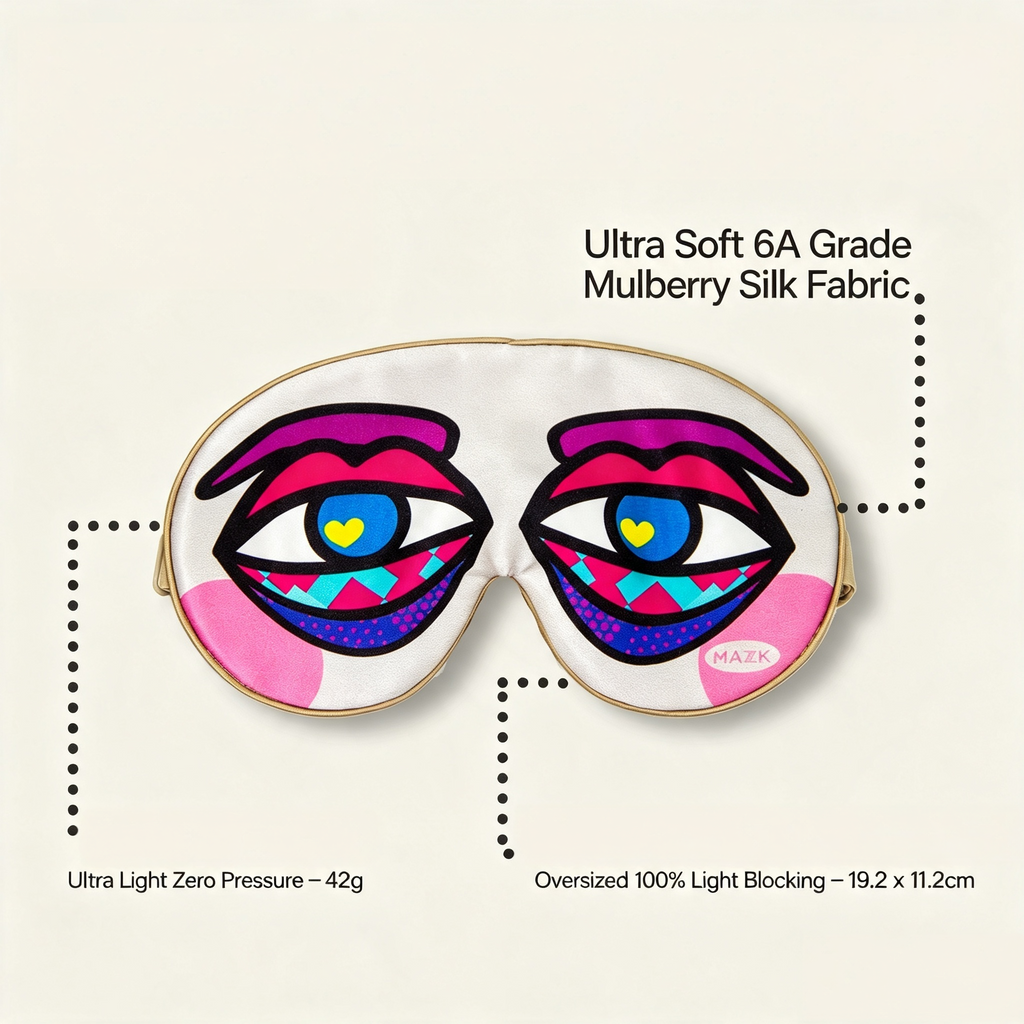 Shy Eyes Mulberry Silk Sleep Mask