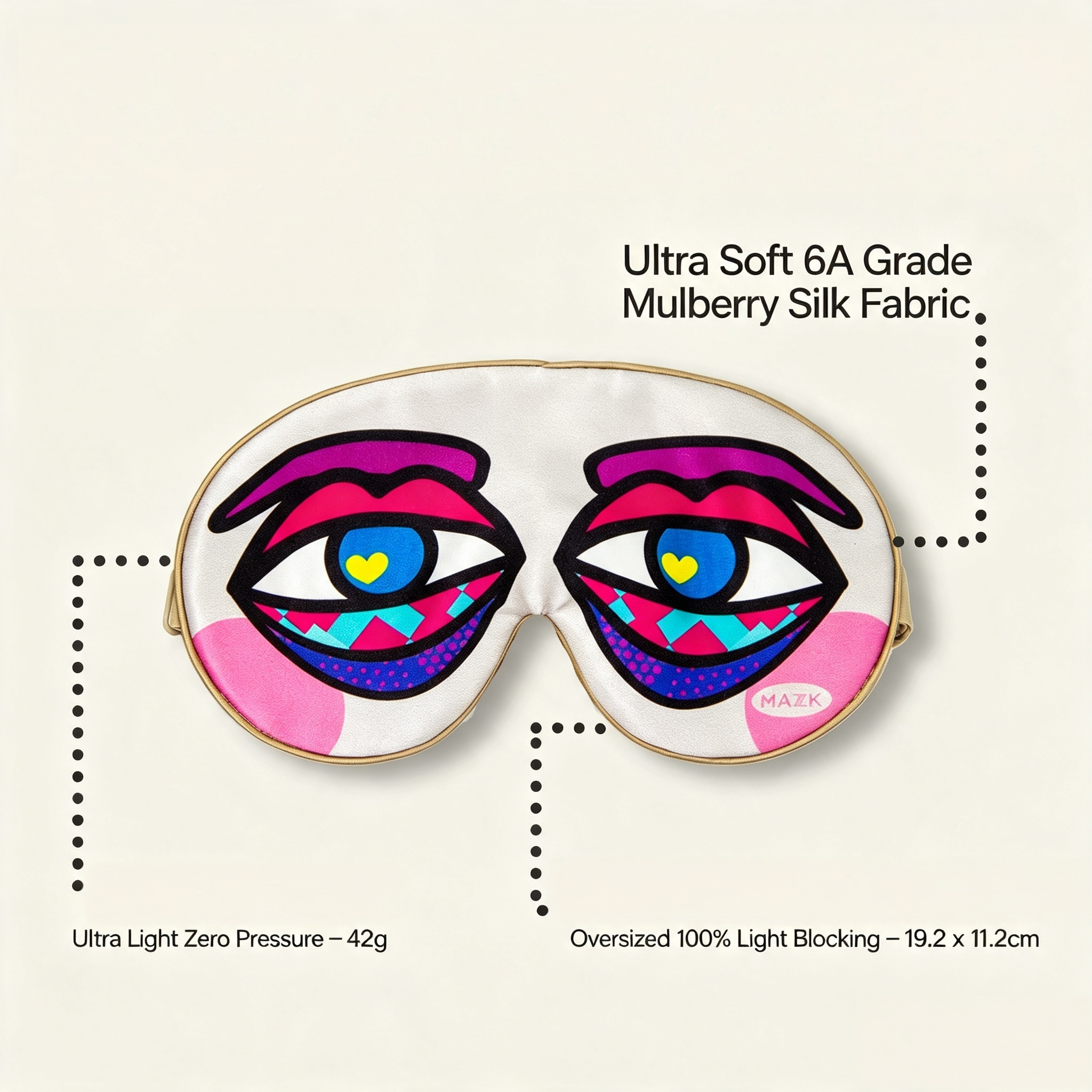 Shy Eyes Mulberry Silk Sleep Mask