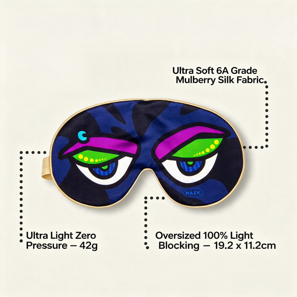 Funny Big Eyes Silk Sleep Mask