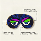 Funny Big Eyes Silk Sleep Mask