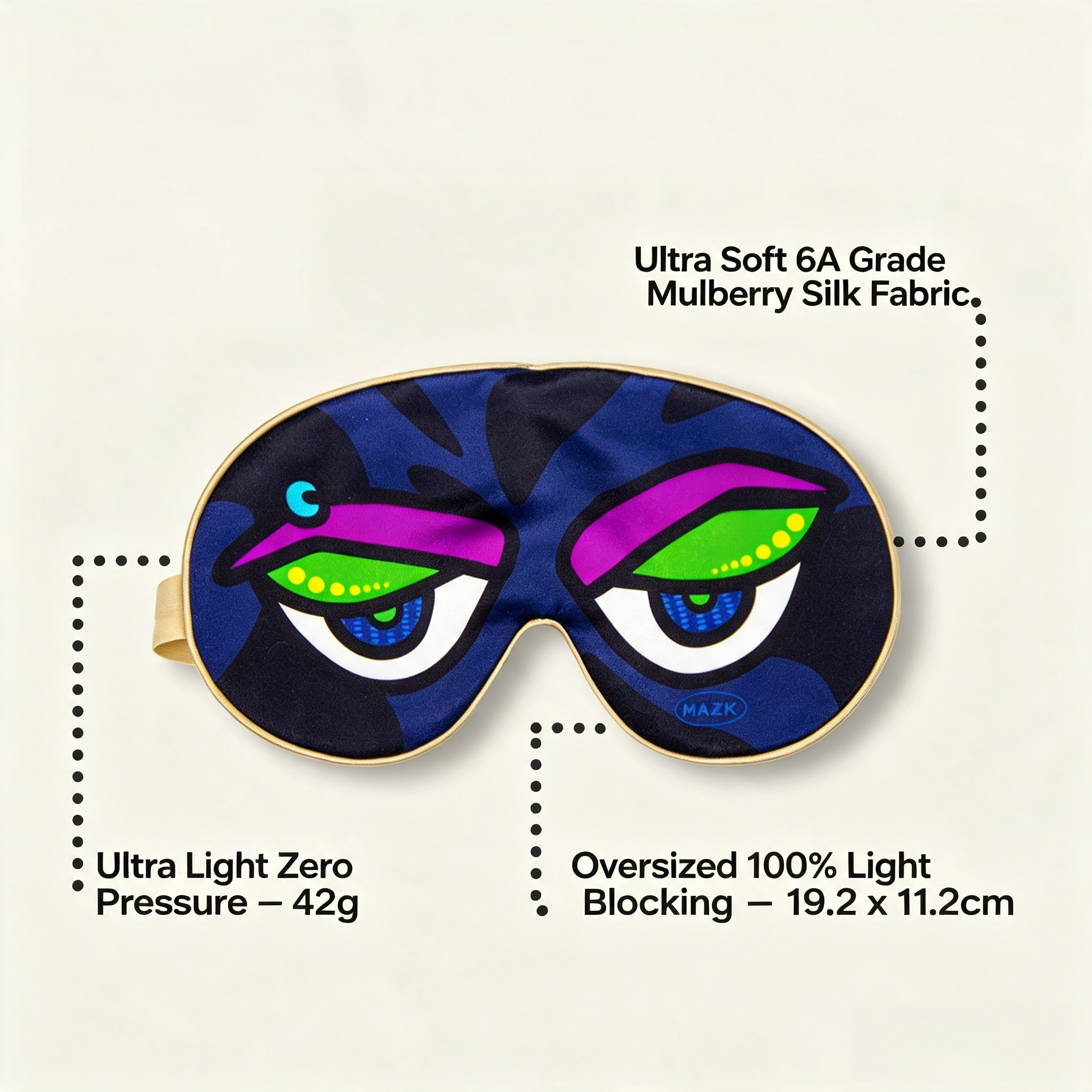 Funny Big Eyes Silk Sleep Mask