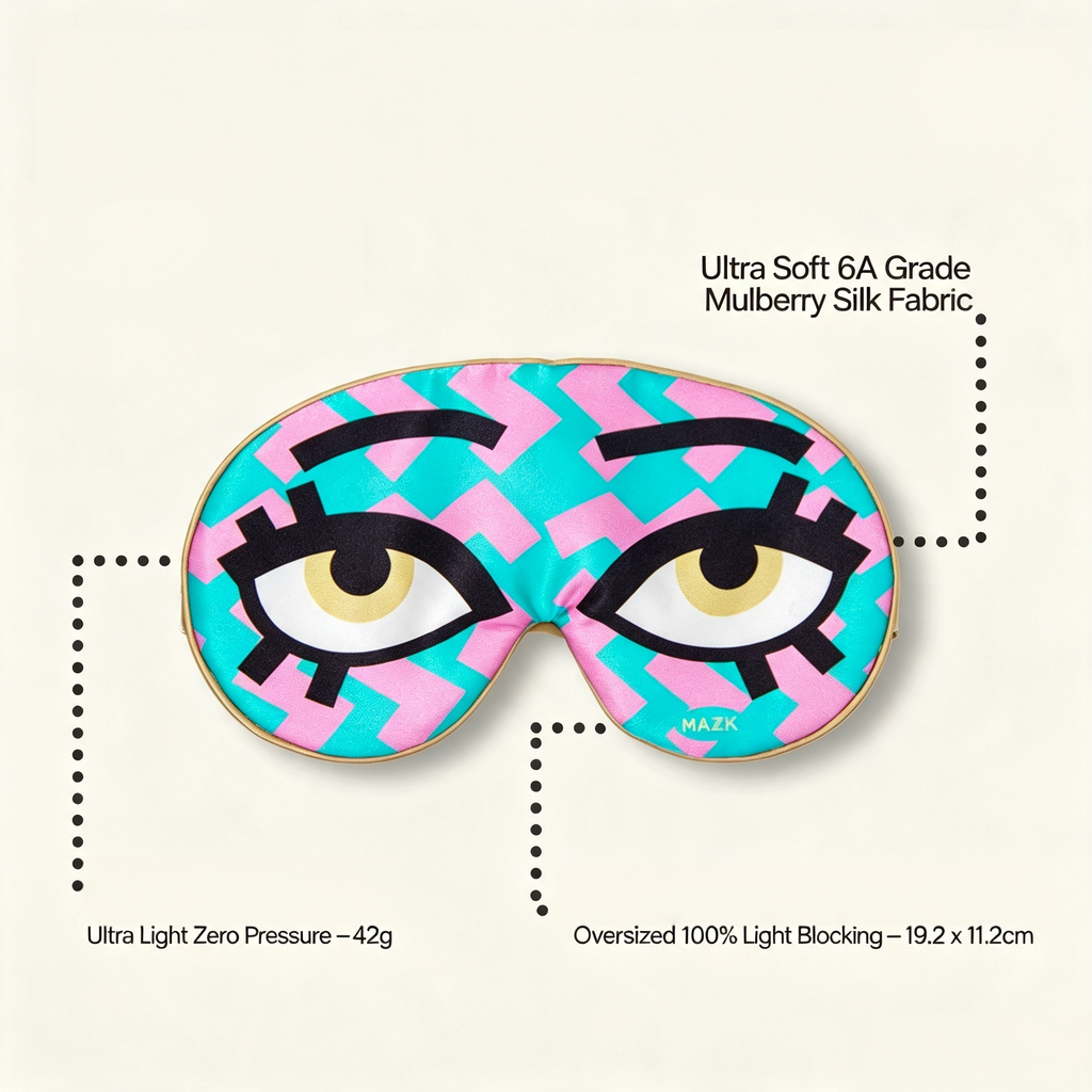 Shy Big Eyes Mulberry Silk Sleep Mask