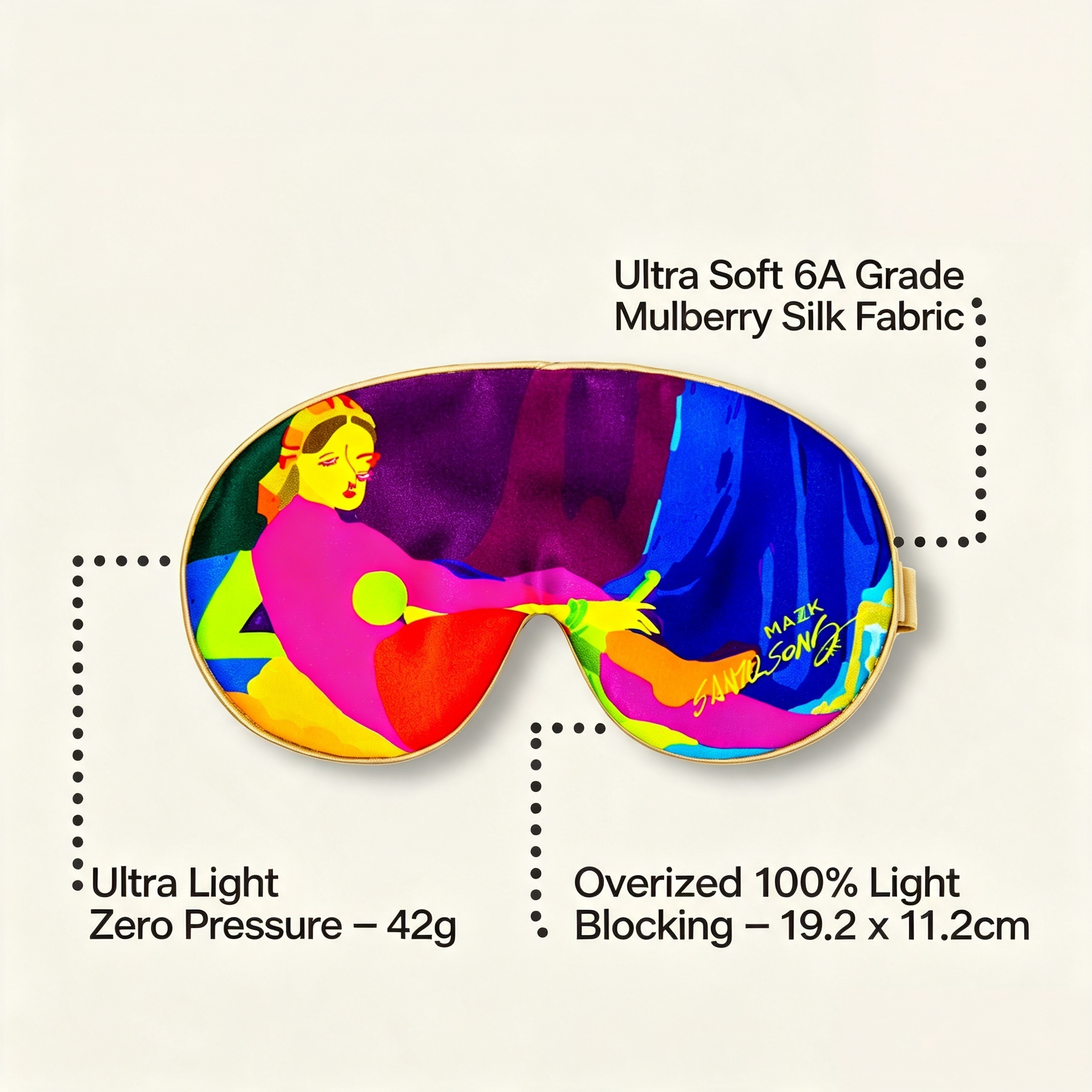 Classic Art Reimagined Silk Sleep Mask